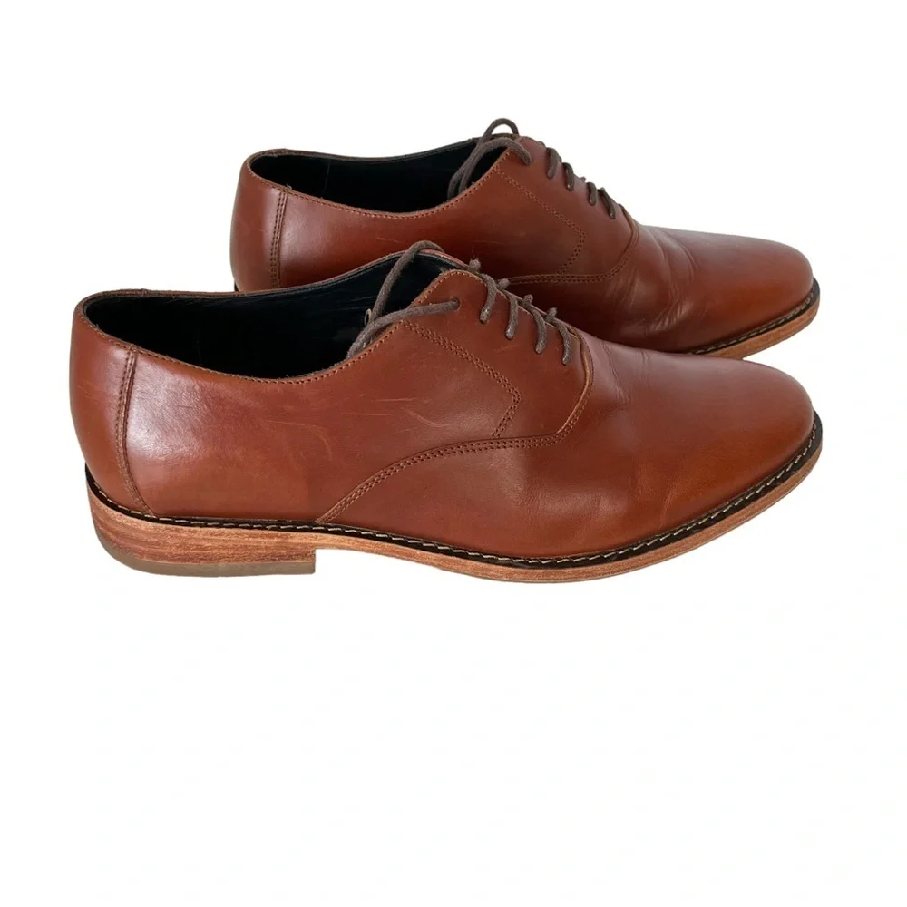 Nisolo Everyday Oxford Men’s Leather Dress Shoes Brown Size 9